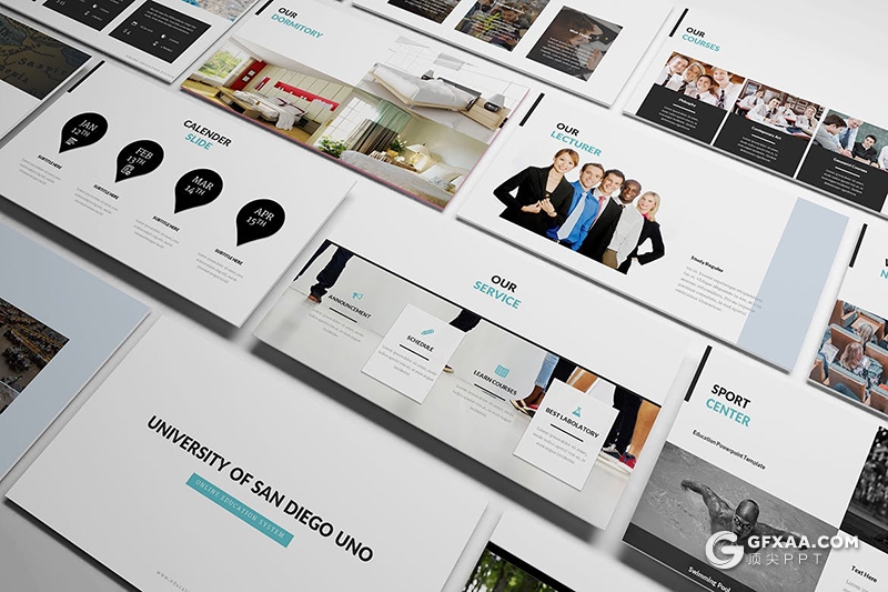 90页大学宣传介绍教育培训主题keynote模板 - 顶尖PPT