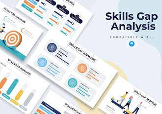 技能差距评估培训方案Keynote模板 - 顶尖PPT