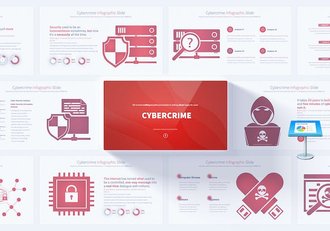 网络安全防护知识图形设计Keynote模板 - 顶尖PPT