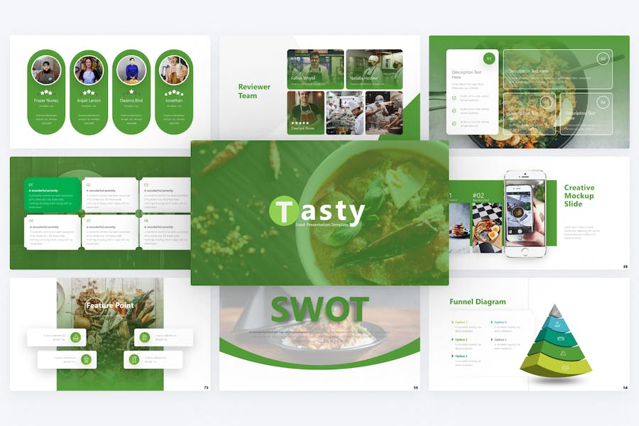 美味食物宣传介绍keynote模板 - 顶尖PPT