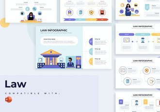 商业法律合规法务信息图PPT模板 - 顶尖PPT