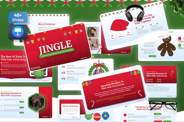圣诞节主题演讲策划活动方案Keynote模板 - 顶尖PPT