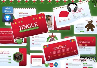 圣诞节主题演讲策划活动方案Keynote模板 - 顶尖PPT