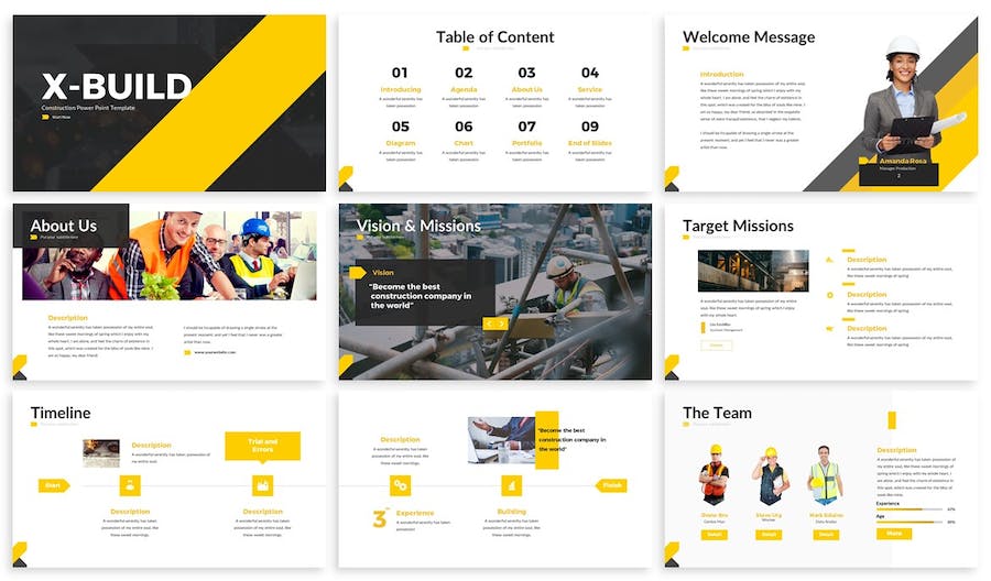 建筑施工项目设计展示方案Keynote模板 - 顶尖PPT