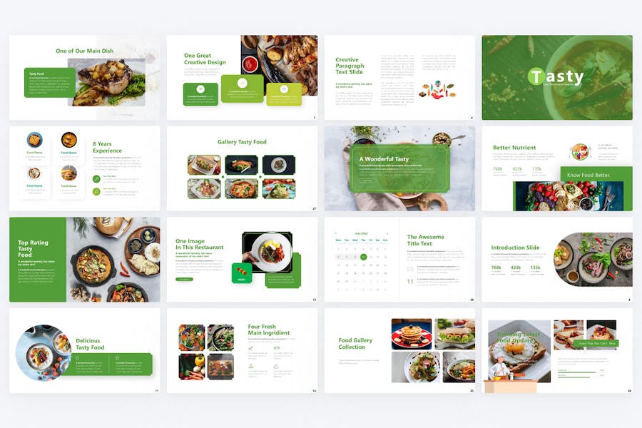 美味食物宣传介绍keynote模板 - 顶尖PPT