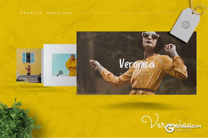 30页极简时尚流行杂志风格多用途keynote模板5种主题配色 - 顶尖PPT