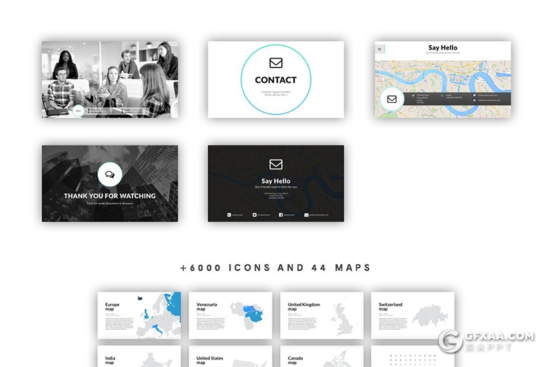 180页蓝色国外简约线条商务工作计划总结企业介绍2020年终汇报keynote模板 - 顶尖PPT