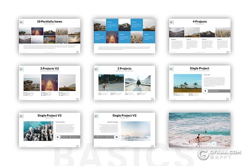 180页蓝色国外简约线条商务工作计划总结企业介绍2020年终汇报keynote模板 - 顶尖PPT