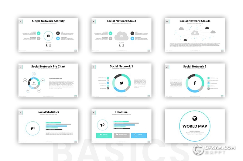 180页蓝色国外简约线条商务工作计划总结企业介绍2020年终汇报keynote模板 - 顶尖PPT