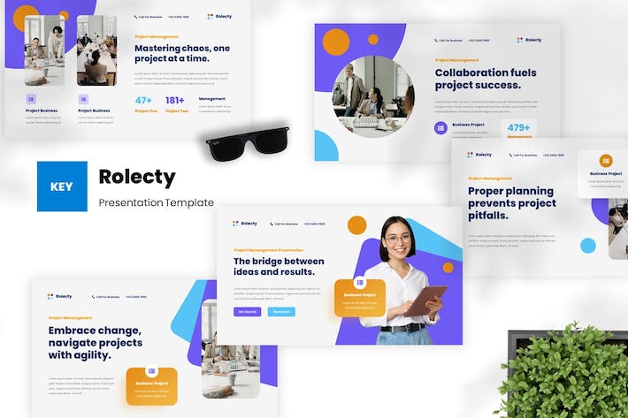 项目管理讲述展示方案推介Keynote模板 - 顶尖PPT