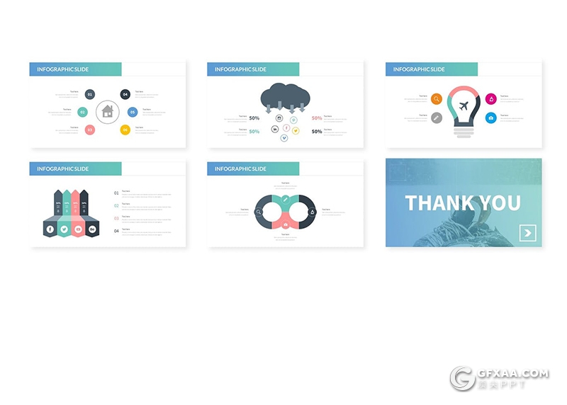 30页蓝绿渐变企业工作计划总结多用途keynote模板5种主题配色 - 顶尖PPT
