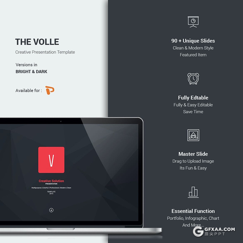 92页彩色国外精美设计商务多用途PPT模板5种主题配色 - 顶尖PPT