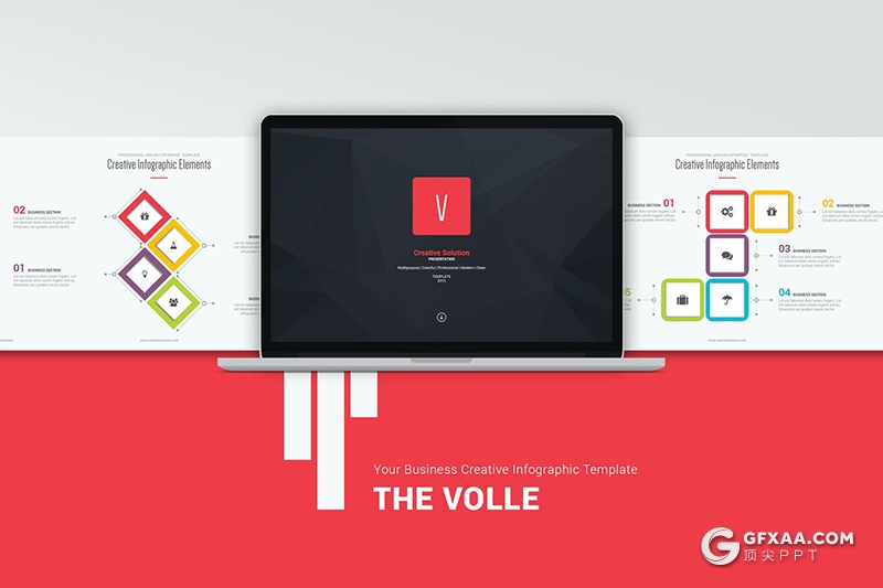 92页彩色国外精美设计商务多用途PPT模板5种主题配色 - 顶尖PPT