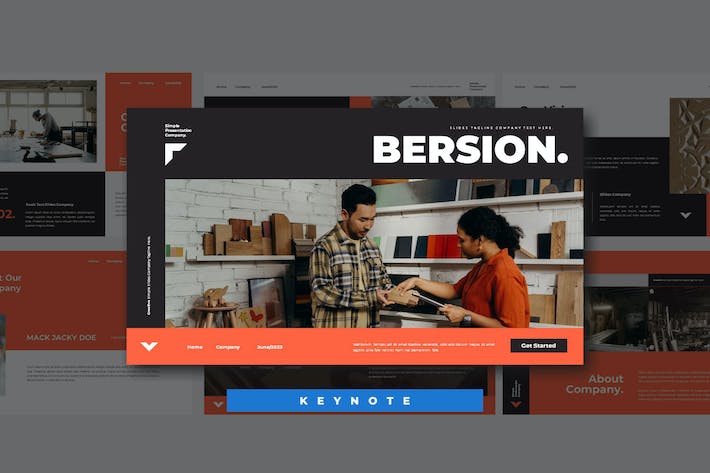 商务领域内容展示专业Keynote模板 - 顶尖PPT