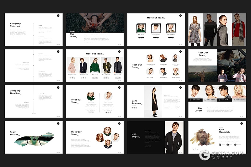 111页精美动画效果国外简约唯美风格商务通用PPT模板 - 顶尖PPT