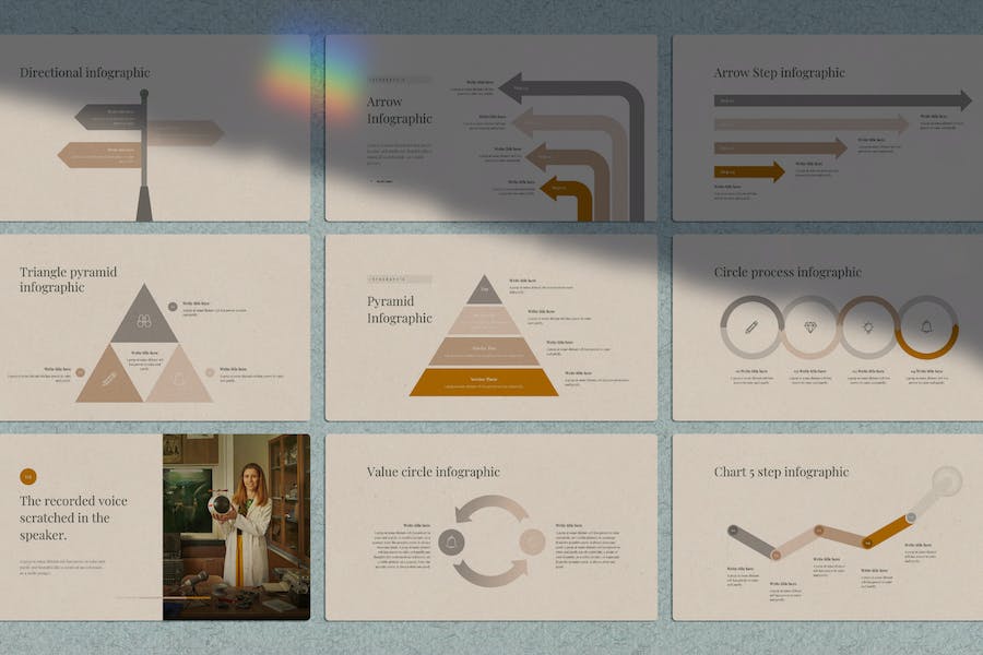 复古做旧国外潮流风格PPT模板 - 顶尖PPT