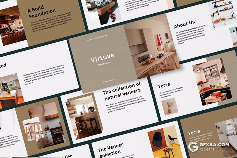 国外简约时尚流行风格PPT模板 - 顶尖PPT