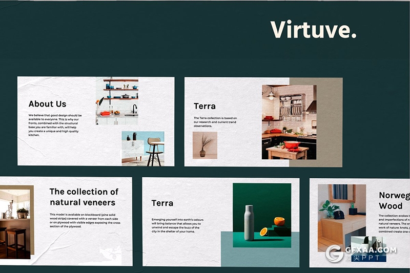 国外简约时尚流行风格PPT模板 - 顶尖PPT