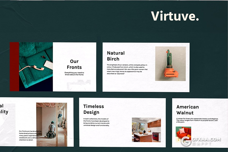 国外简约时尚流行风格PPT模板 - 顶尖PPT