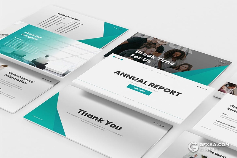 30页国外扁平化企业宣传内部会议工作计划总结PPT模板 - 顶尖PPT