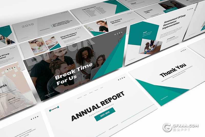 30页国外扁平化企业宣传内部会议工作计划总结PPT模板 - 顶尖PPT