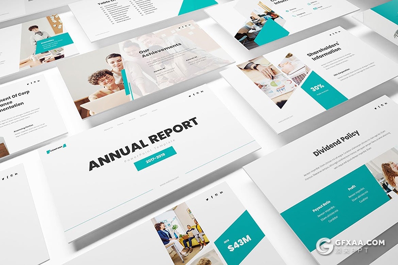 30页国外扁平化企业宣传内部会议工作计划总结PPT模板 - 顶尖PPT