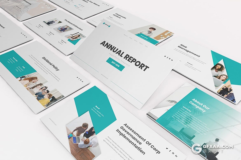 30页国外扁平化企业宣传内部会议工作计划总结PPT模板 - 顶尖PPT