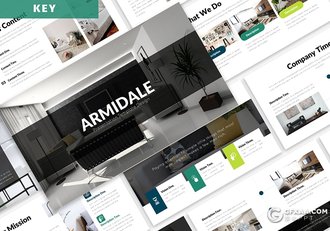 30页商务风格企业办公环境宣传介绍工作计划总结PPT模板5种主题配色 - 顶尖PPT