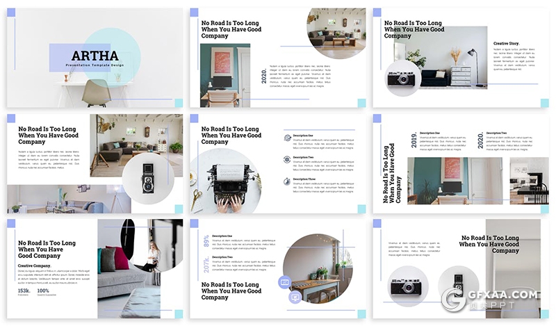 30页国外简约文艺风格多用途PPT模板 - 顶尖PPT