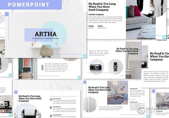 30页国外简约文艺风格多用途PPT模板 - 顶尖PPT