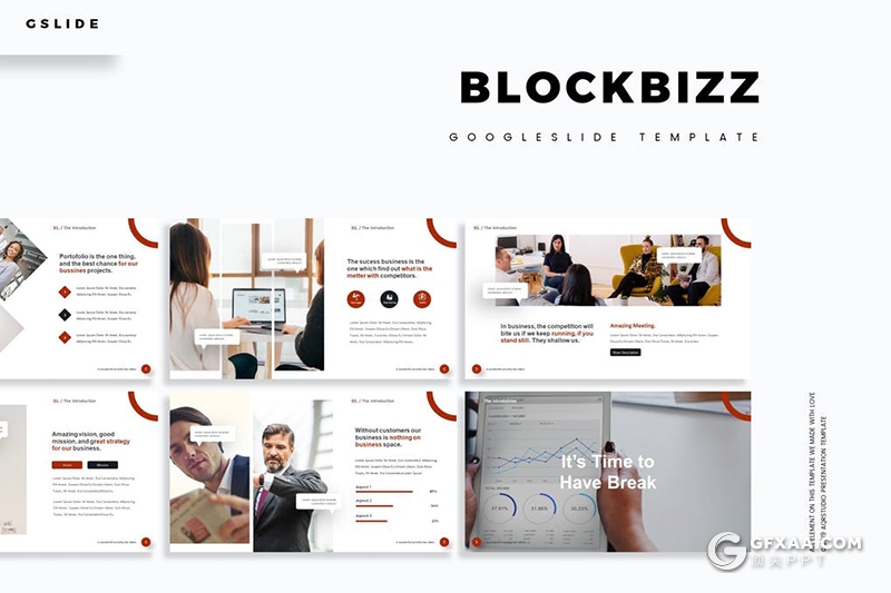 30页国外ppt企业介绍项目会议年终工作汇报Google slides模板5种主题配色 - 顶尖PPT