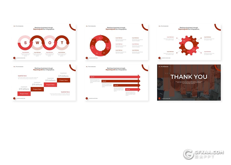30页国外ppt企业介绍项目会议年终工作汇报keynote模板5种主题配色 - 顶尖PPT