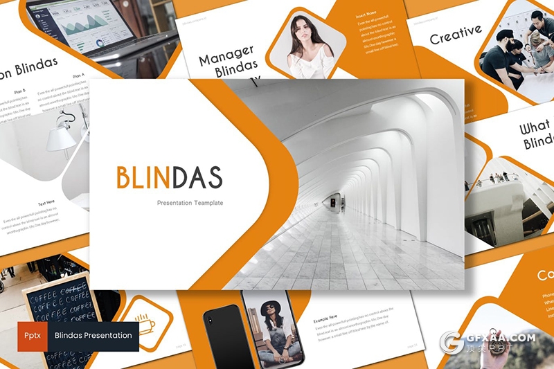 30页创意圆角矩形企业会议工作报告PPT模板5种主题配色 - 顶尖PPT