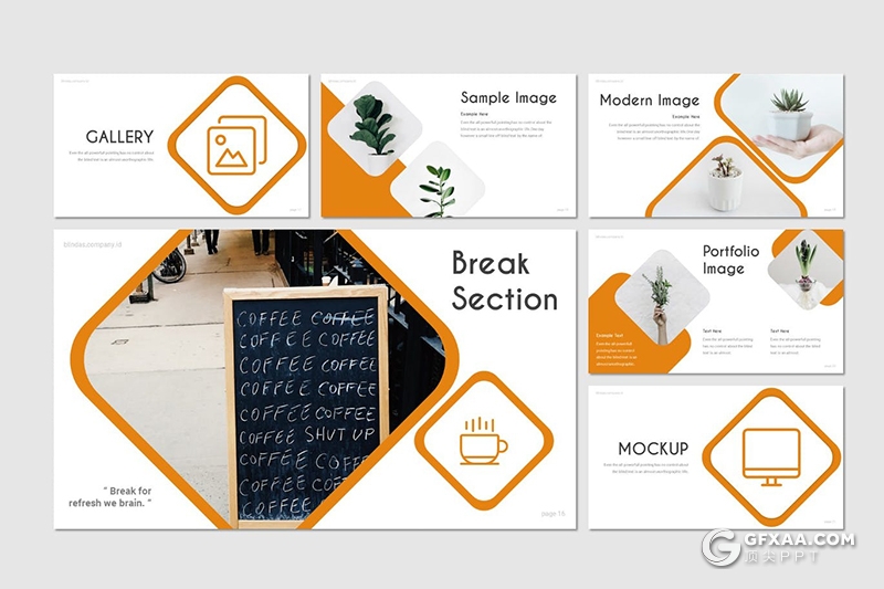 30页创意圆角矩形企业会议工作报告keynote模板5种主题配色 - 顶尖PPT