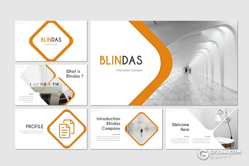 30页创意圆角矩形企业会议工作报告keynote模板5种主题配色 - 顶尖PPT