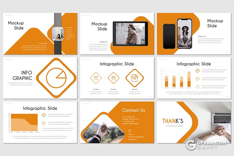 30页创意圆角矩形企业会议工作报告keynote模板5种主题配色 - 顶尖PPT