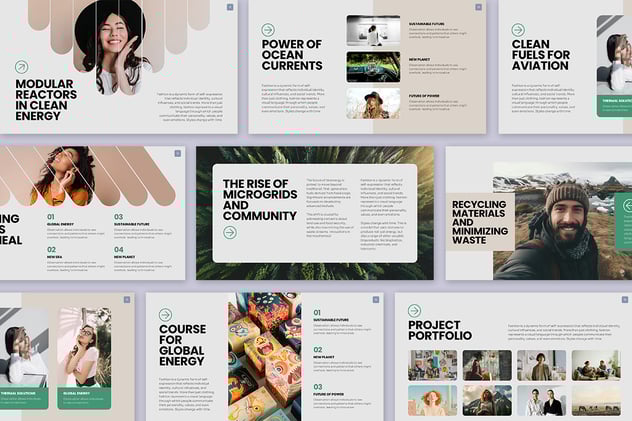 复古怀旧风格视觉设计展示PPT模板 - 顶尖PPT