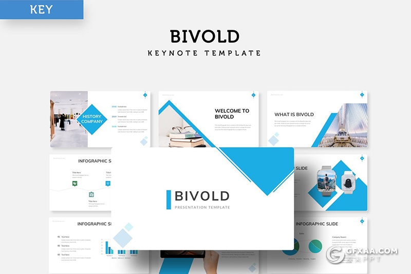 30页扁平化商务风格工作计划总结多用途keynote模板5种主题配色 - 顶尖PPT