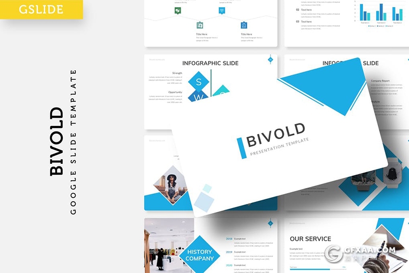 30页扁平化商务风格工作计划总结多用途Google slides模板5种主题配色 - 顶尖PPT