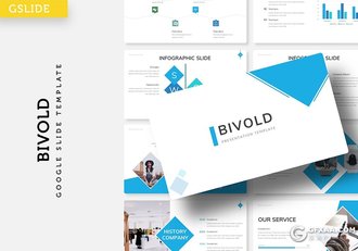 30页扁平化商务风格工作计划总结多用途Google slides模板5种主题配色 - 顶尖PPT
