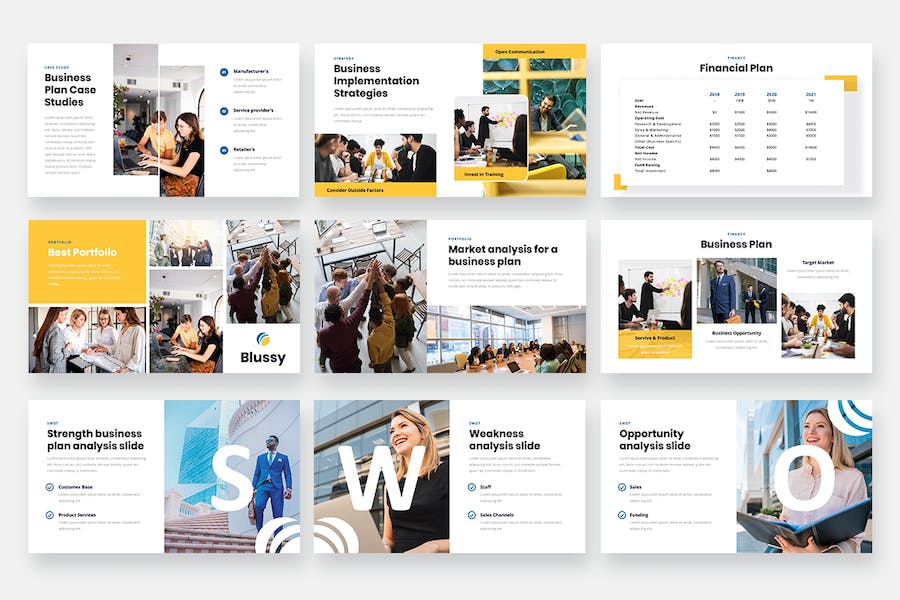 欧式风格商业计划书业务介绍PPT模板 - 顶尖PPT