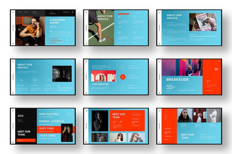 欧美商务风主题演讲展示Keynote模板 - 顶尖PPT