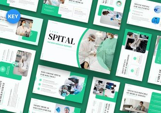 医疗诊疗专科知识讲述展示服务方案Keynote模板 - 顶尖PPT