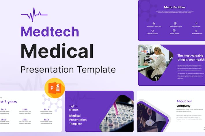 医疗健康医学行业方案PPT模板 - 顶尖PPT