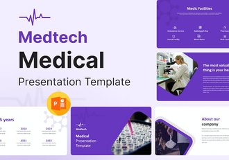 医疗健康医学行业方案PPT模板 - 顶尖PPT