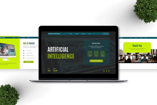 人工智能AI核心技术主题keynote模板 - 顶尖PPT