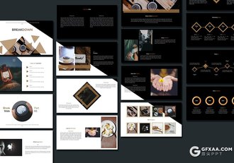 35页扁平化商务工作计划总结多用途PPT模板黑白两种底色 - 顶尖PPT