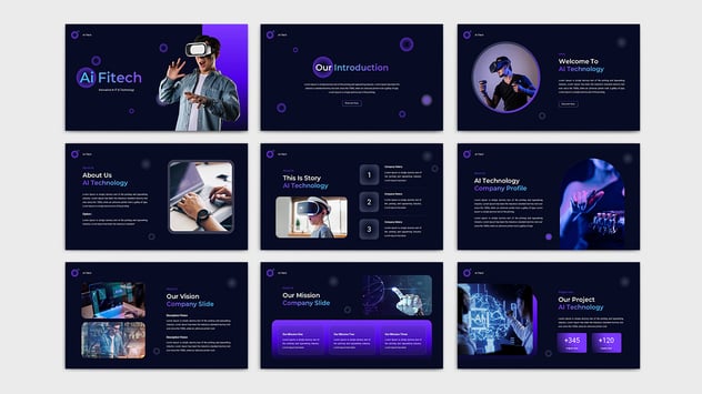 AI科技人工智能技术keynote模板 - 顶尖PPT