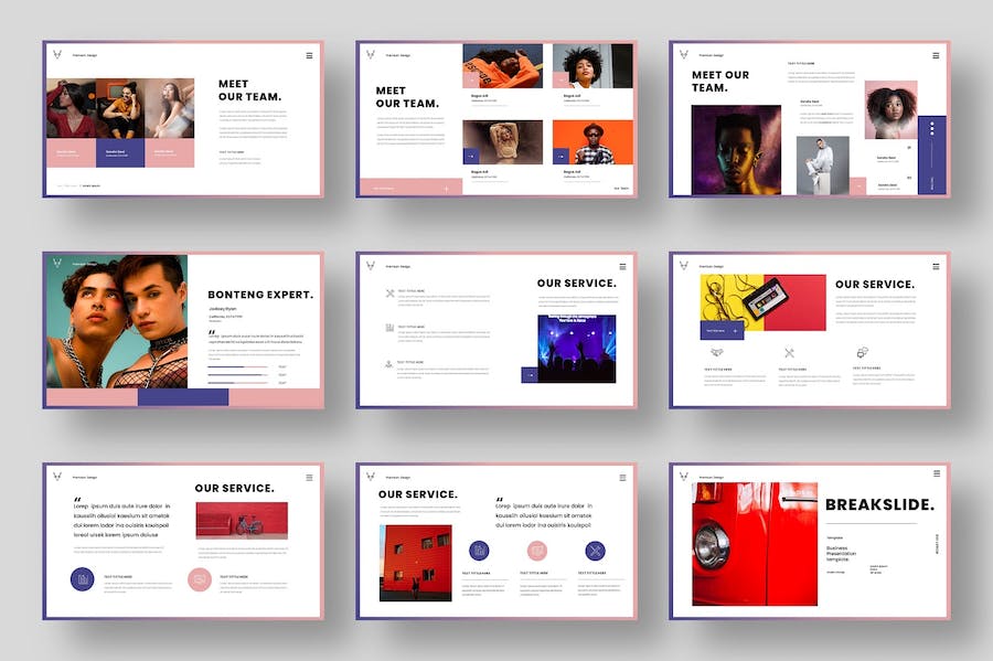 国外商业商务团队介绍公司会议年终总结PPT模板 - 顶尖PPT