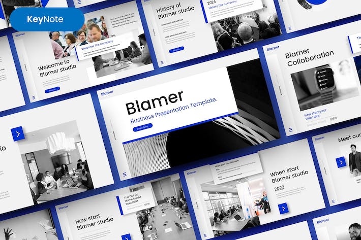 业务推荐主旨内容展示Keynote模板 - 顶尖PPT